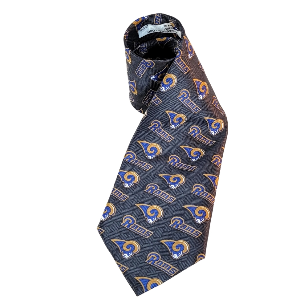 St. Louis Rams Diagonal Logo Team NFL Vintage 2000 Y2K Men's Tie